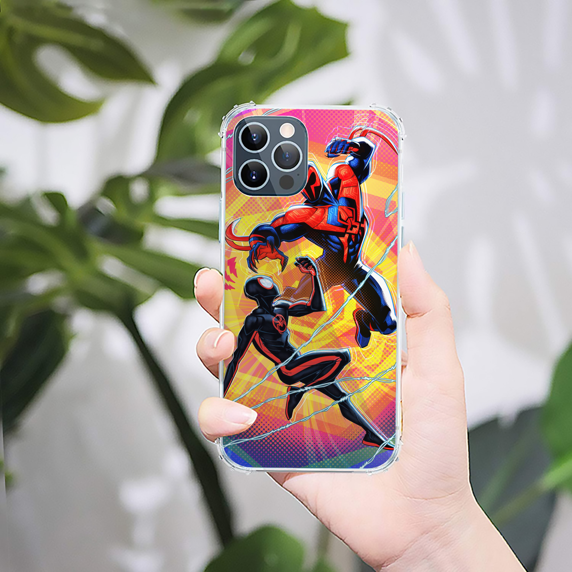 （画像用） Spider Man スパイダーマン 【iPhone 12シリーズ対応】透明スマホケース（クリアソフトケース）